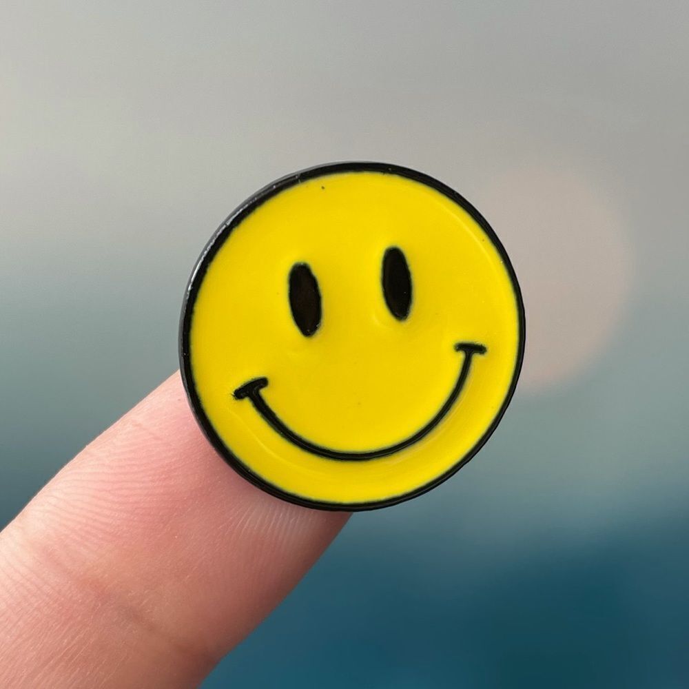 Smiley Face Enamel Pin/ Brooch Lapel